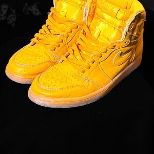 Nike Yellow High-Top Sneakers
